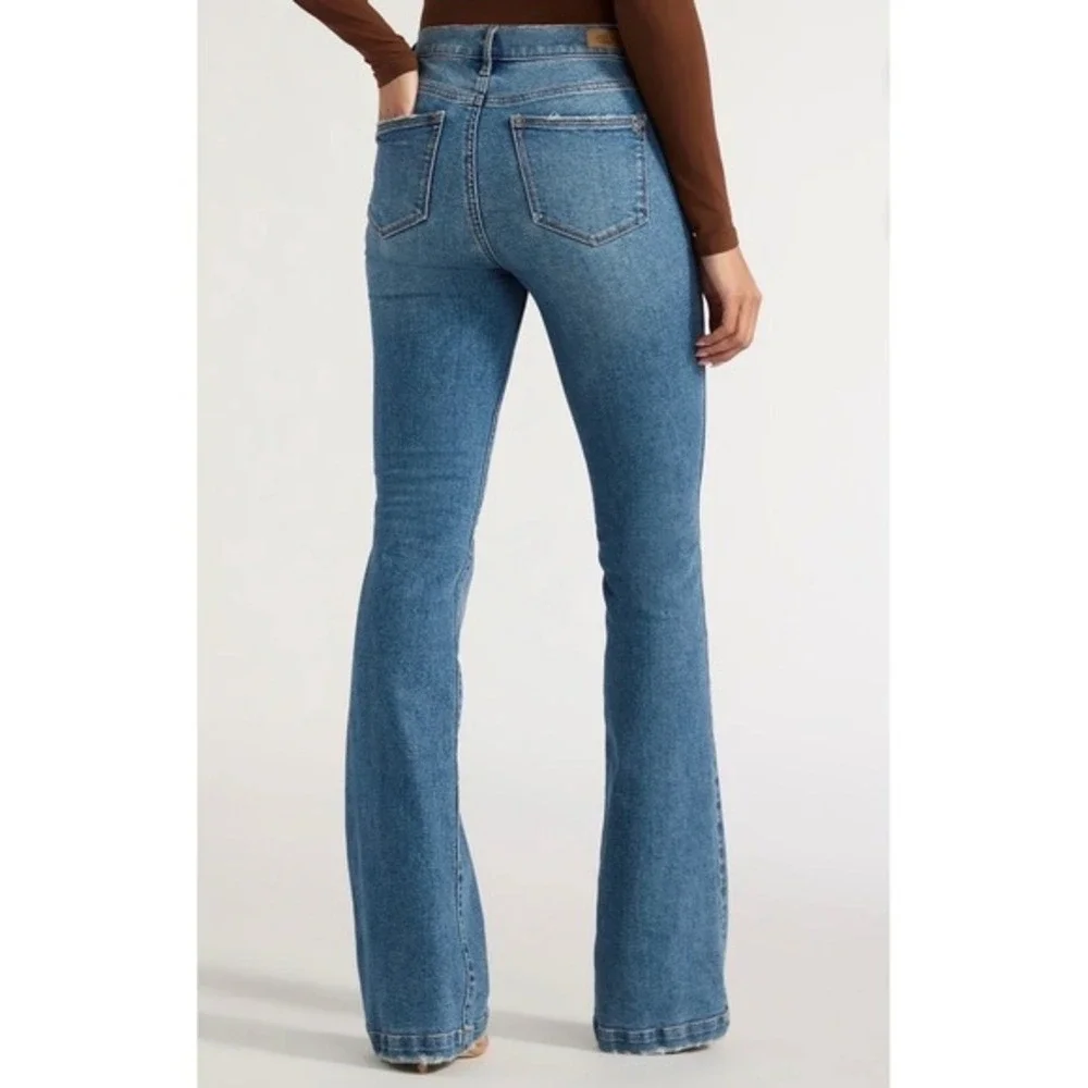 Sofia Jeans Flare 2‎ Blue New High Rise Luxe Vintage Denim Boho Western Festival